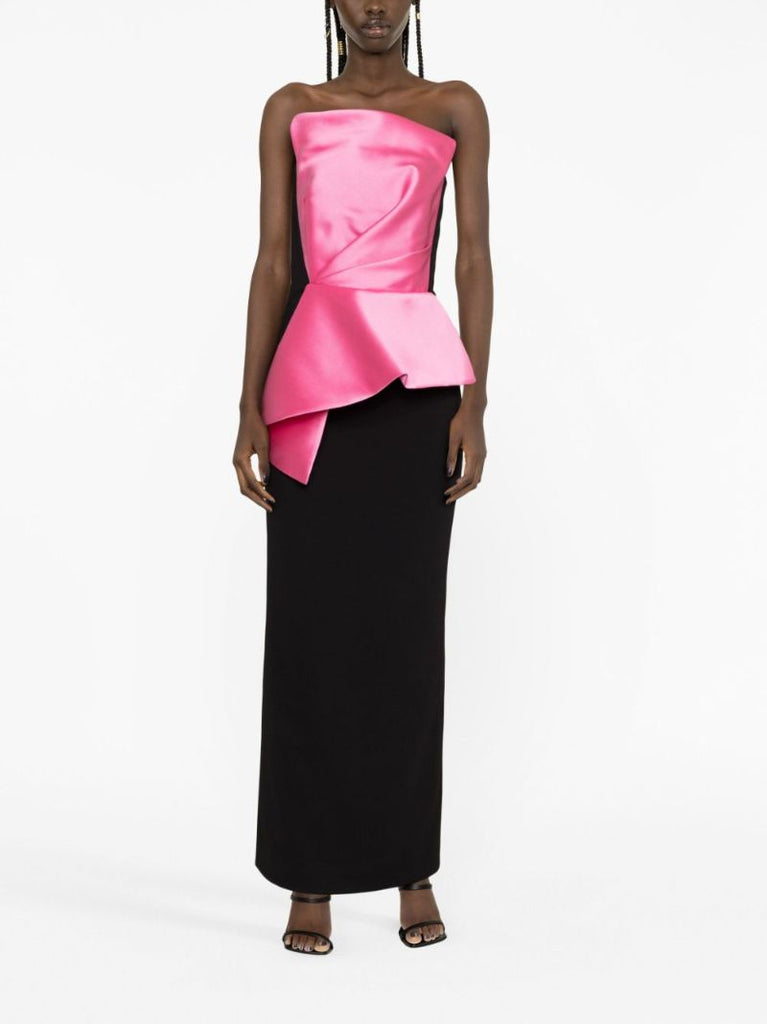 Pink Zuri Strapless Maxi Dress