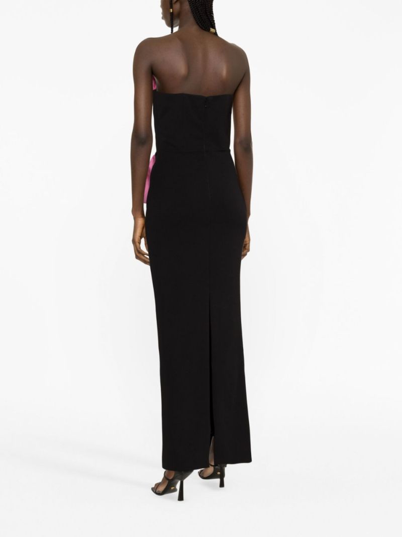 Pink Zuri Strapless Maxi Dress