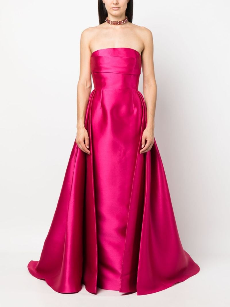 Pink Tiffany Satin Maxi Dress