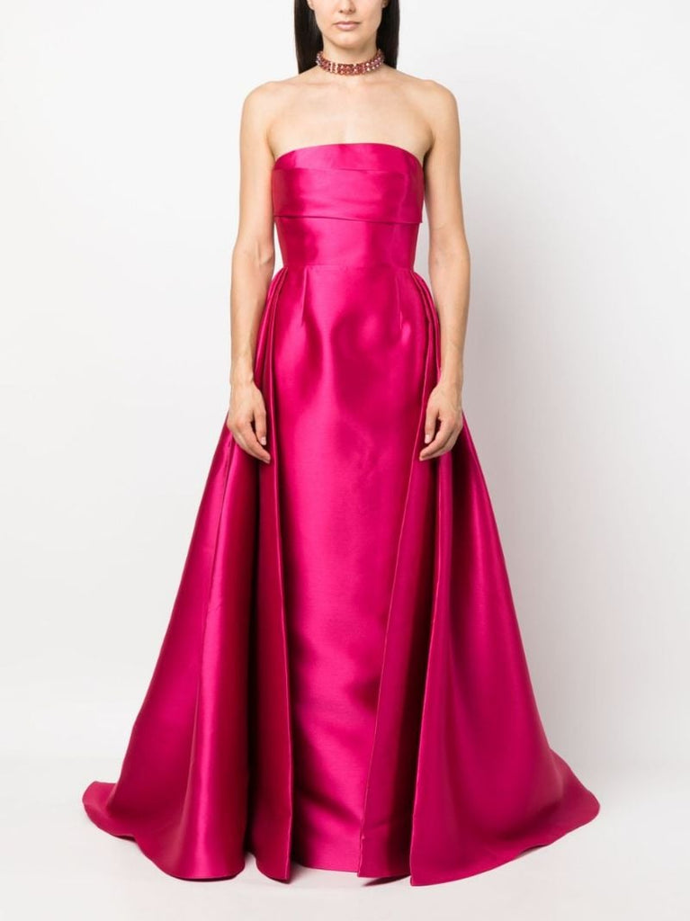 Pink Tiffany Satin Maxi Dress