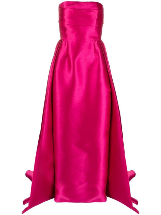 Pink Tiffany Satin Maxi Dress