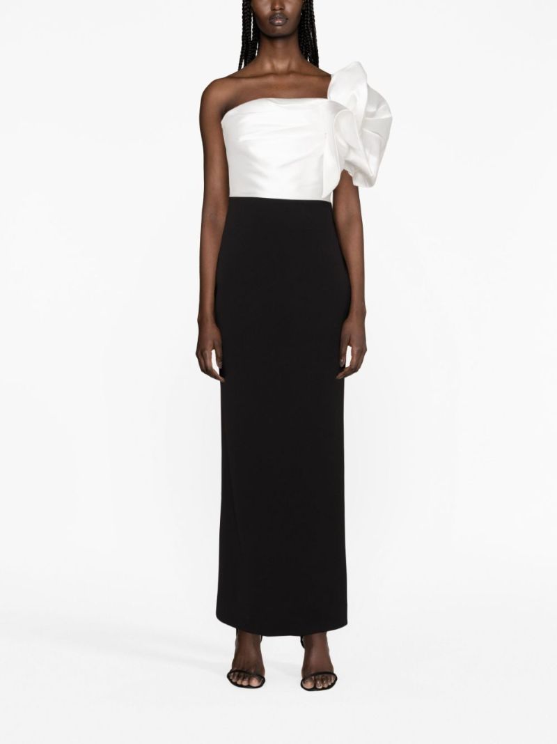 Black Lyana One-shoulder Maxi Dress