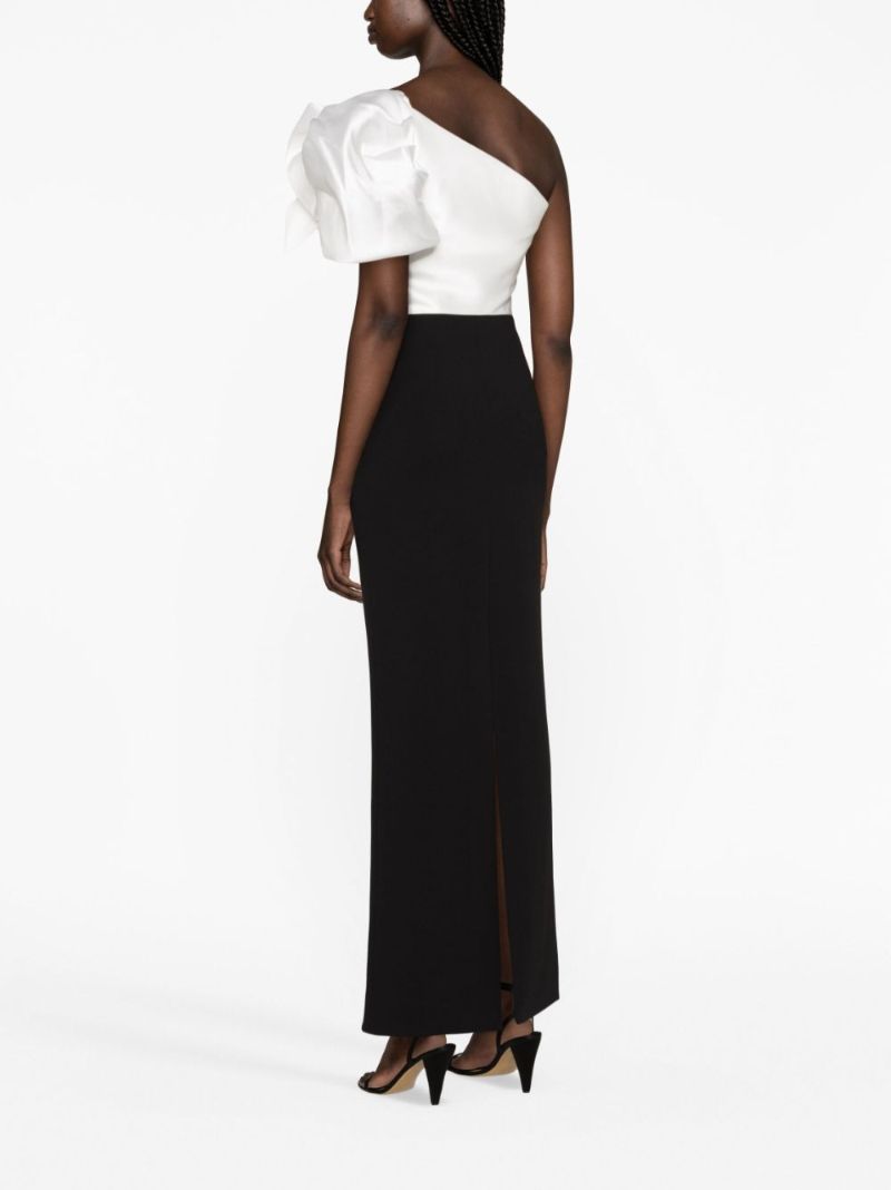 Black Lyana One-shoulder Maxi Dress