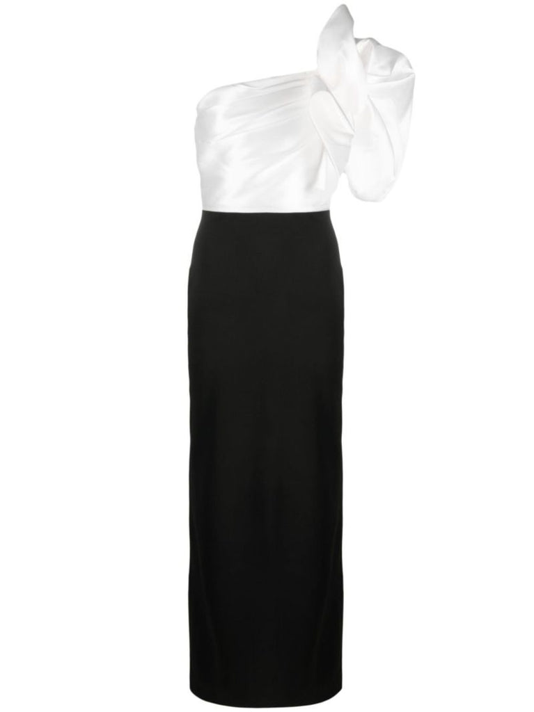 Black Lyana One-shoulder Maxi Dress