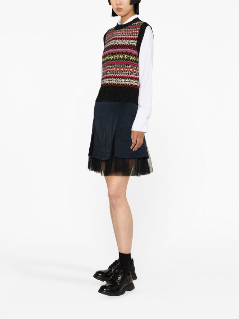 Blue Max Tulle Mini Skirt