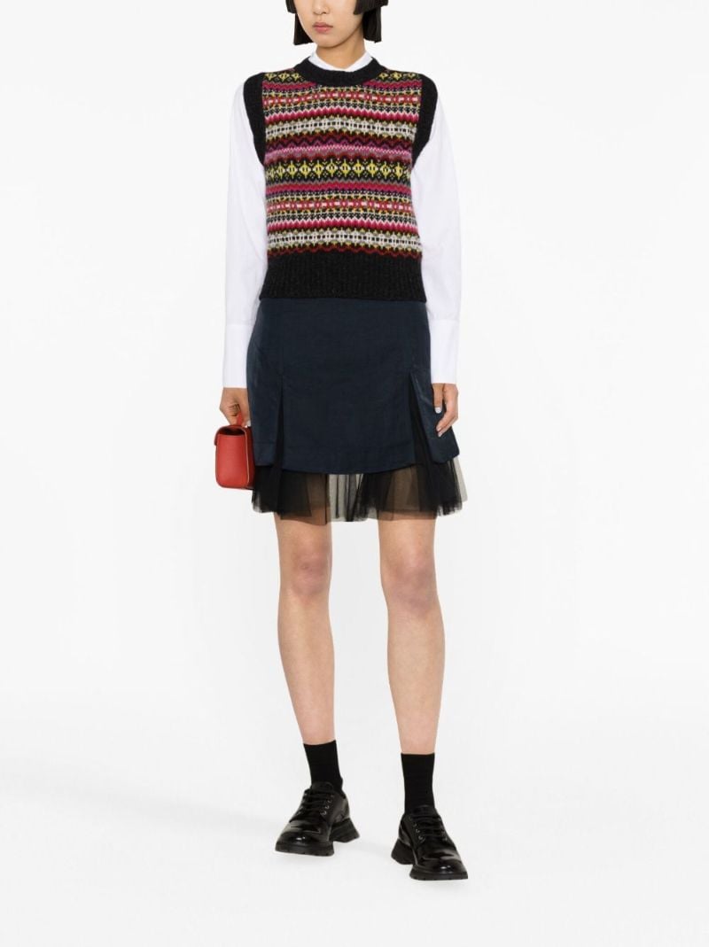 Blue Max Tulle Mini Skirt