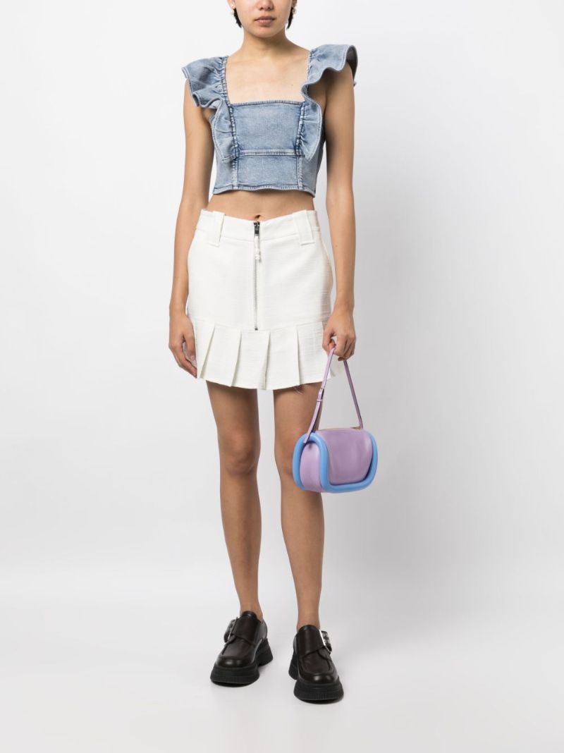 Blue Denim Crop Top