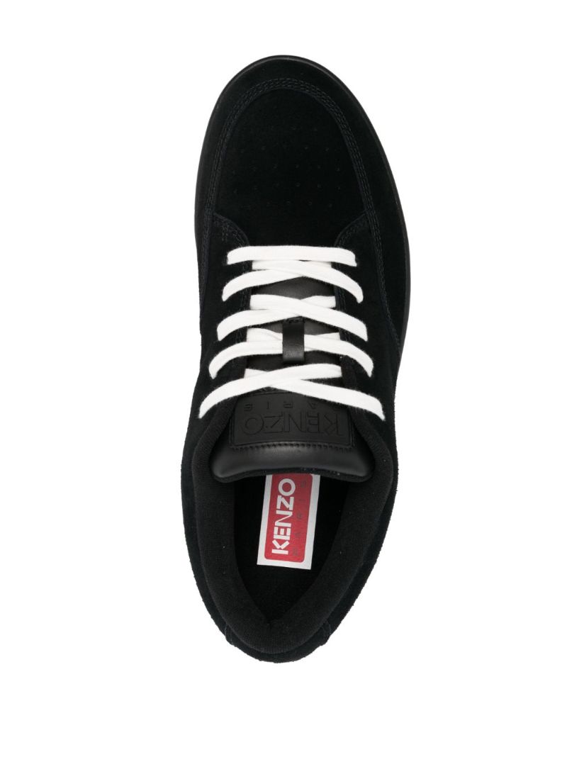 Black Kenzo-dome Suede Sneakers