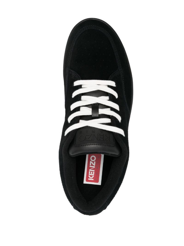 Black Kenzo-dome Suede Sneakers