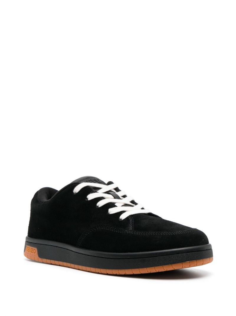 Black Kenzo-dome Suede Sneakers