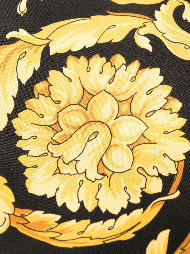 Gold-tone Barocco-print Silk Boxers