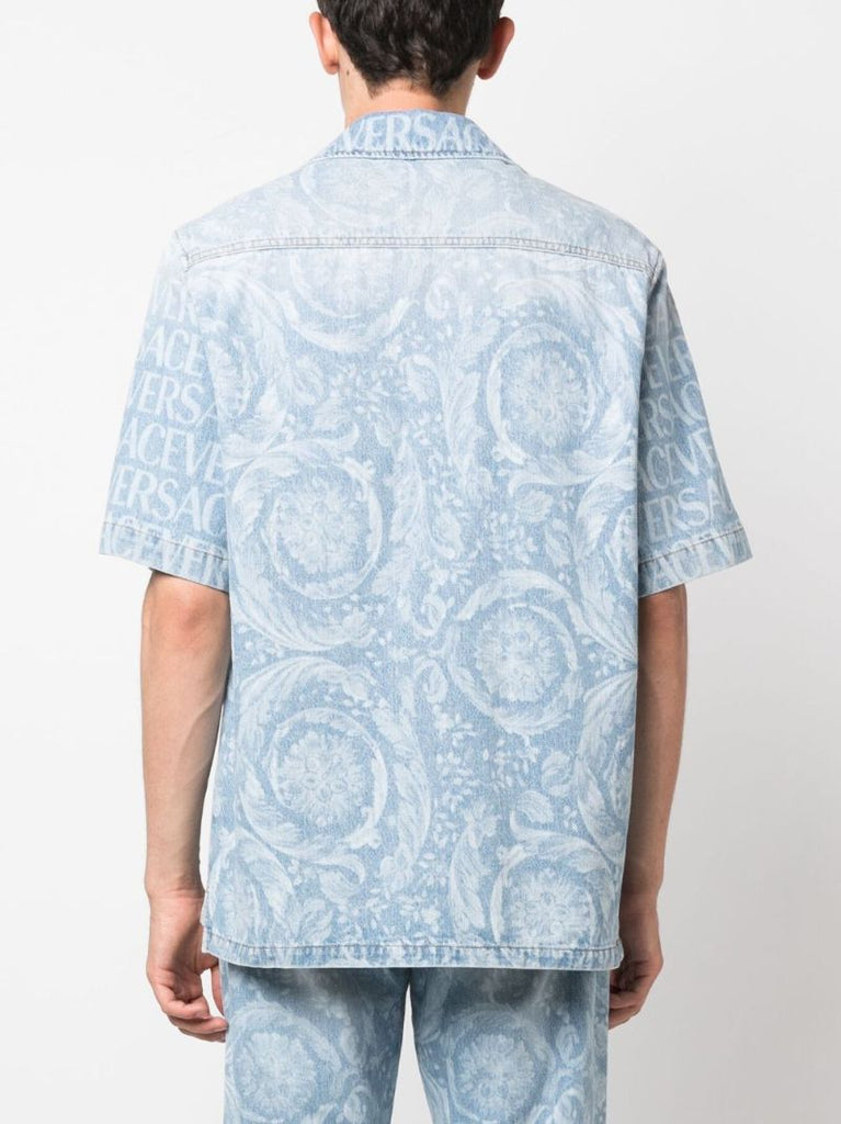 Blue Allover Denim Shirt