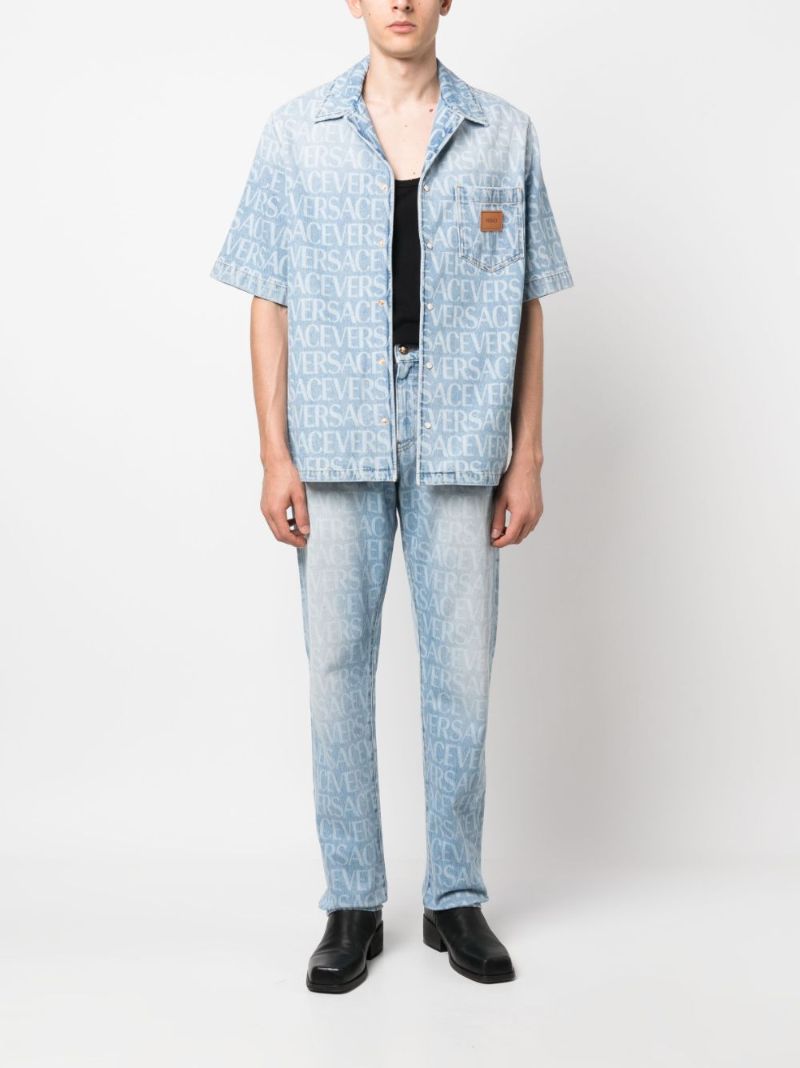 Blue Allover Denim Shirt