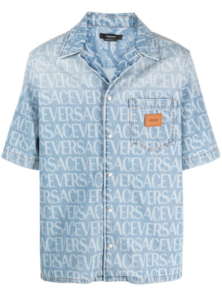 Blue Allover Denim Shirt
