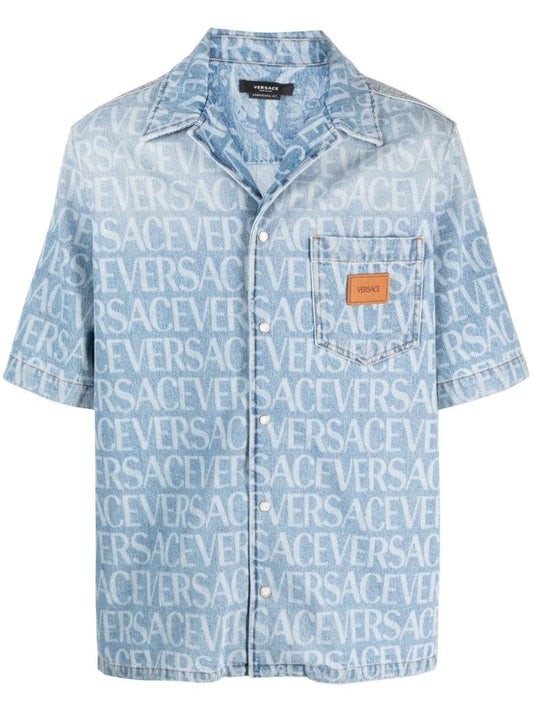 Blue Allover Denim Shirt