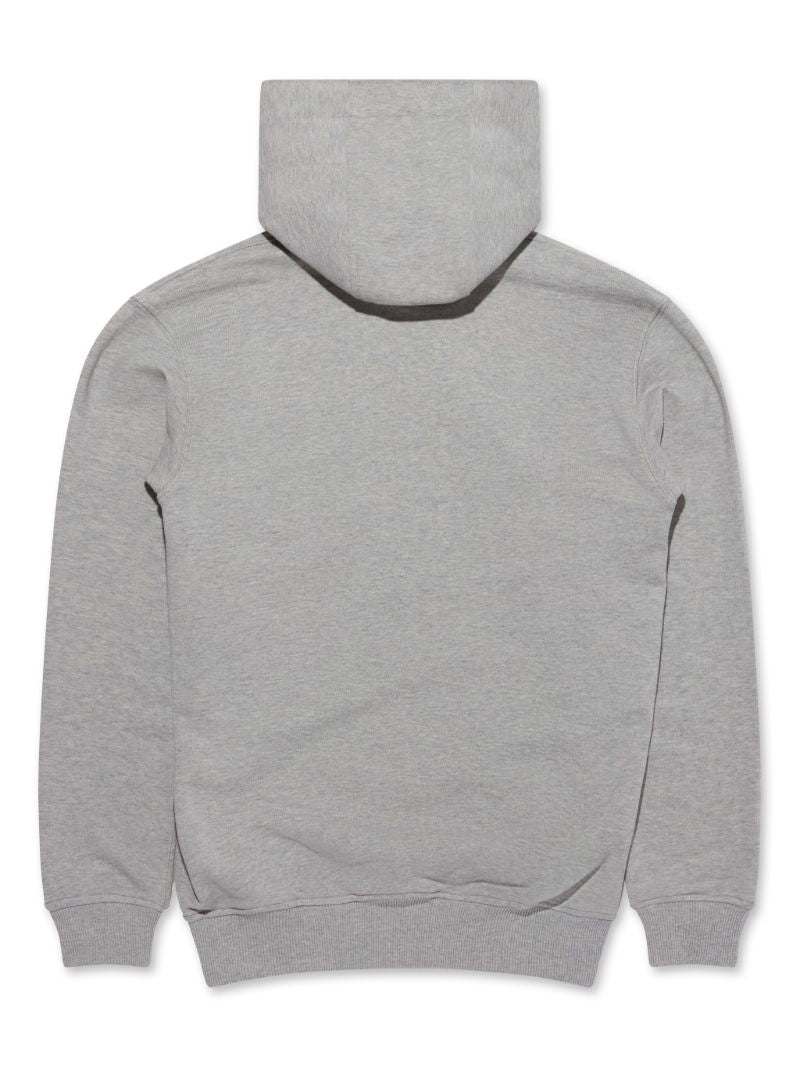 X Lacoste Grey Logo-embroidered Cotton Hoodie