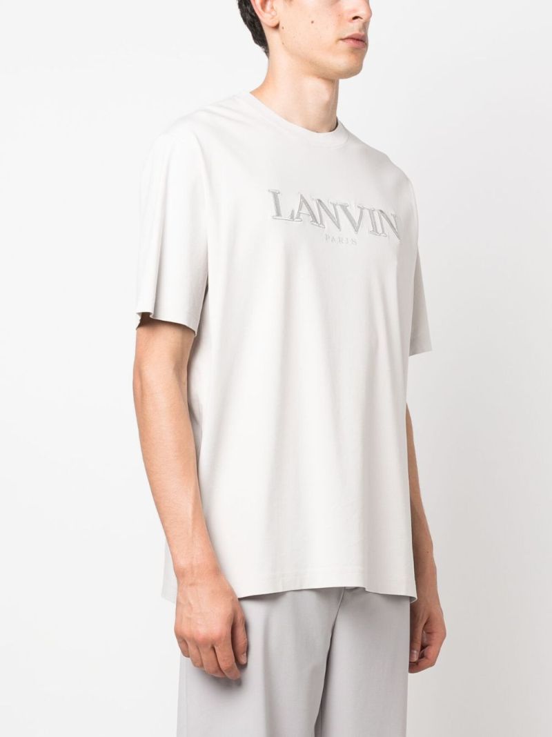 White Logo Print Short Sleeve T-shirt