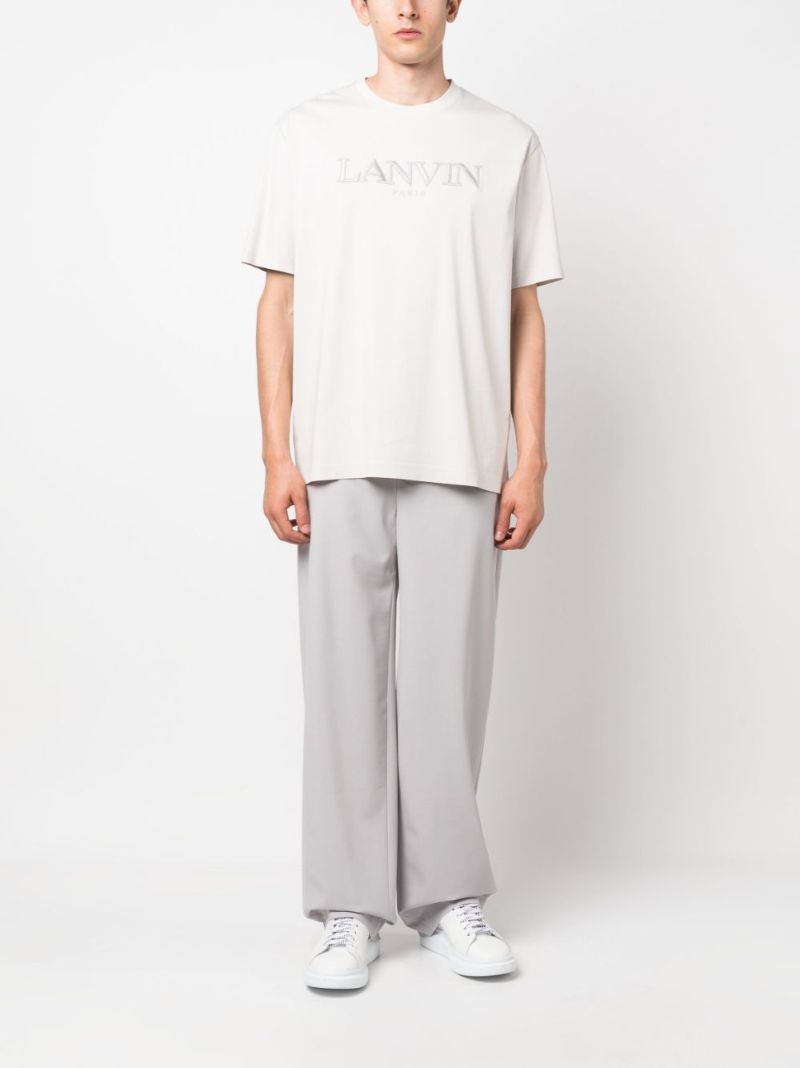 White Logo Print Short Sleeve T-shirt