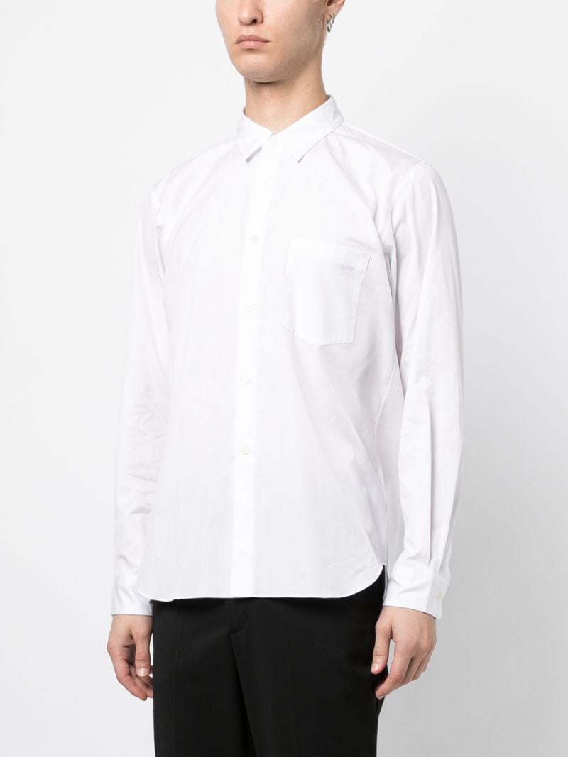 White Long Sleeve Cotton Shirt