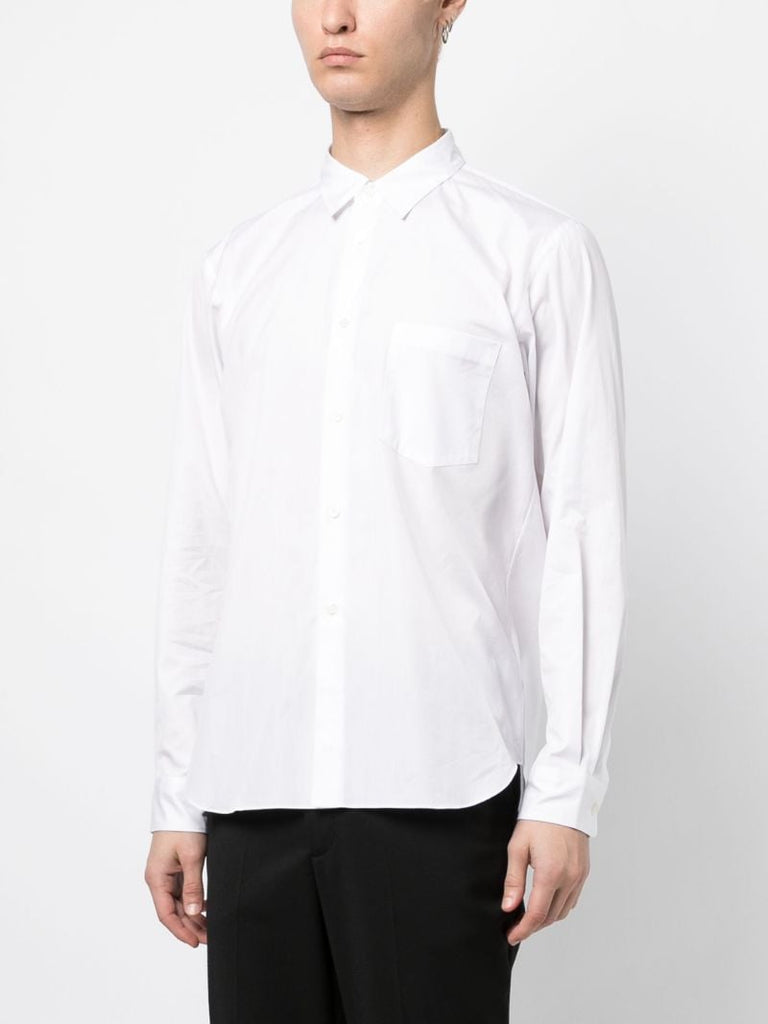 White Long Sleeve Cotton Shirt