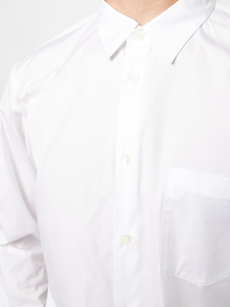 White Long Sleeve Cotton Shirt