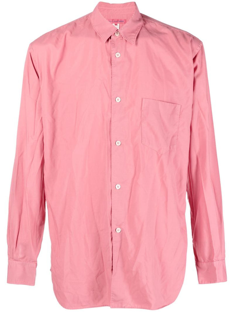 Pink Point-collar Shirt