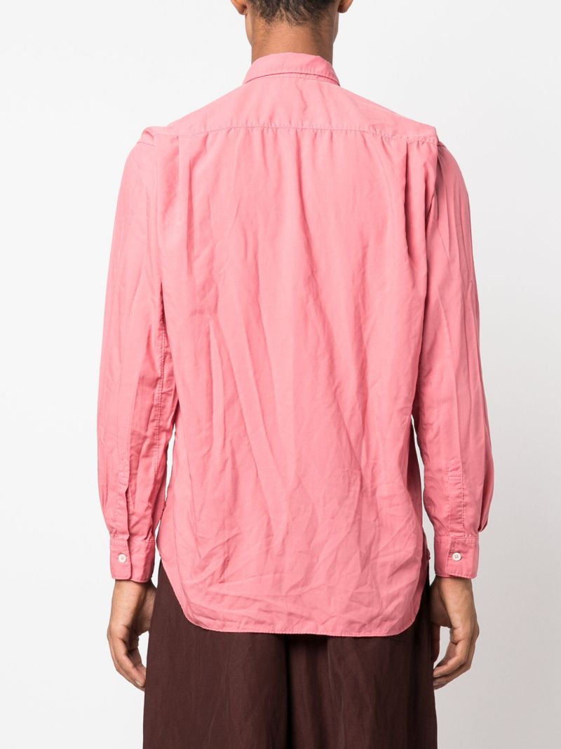 Pink Point-collar Shirt