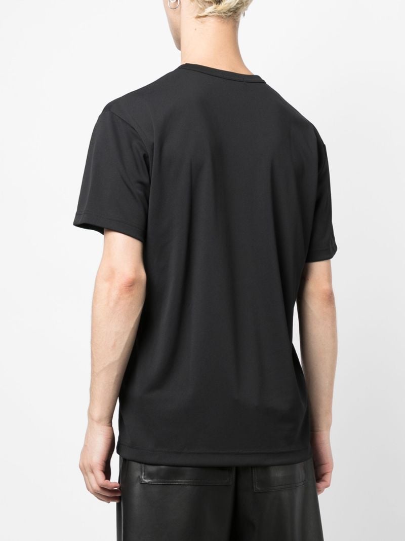 Black Text-print T-shirt
