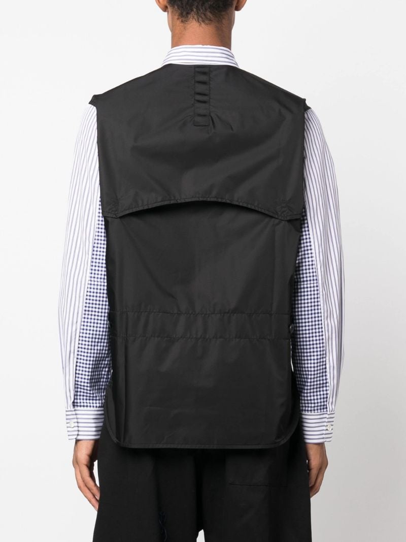 Multicolour Panelled Striped Shirt