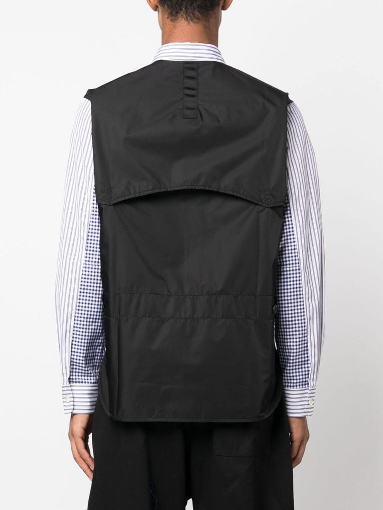 Multicolour Panelled Striped Shirt