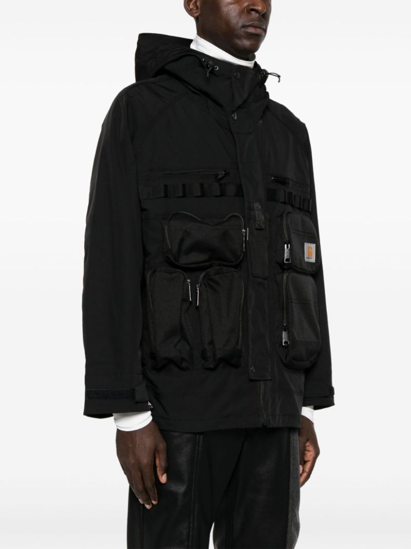 X Carhartt Wip Black Hooded Jacket