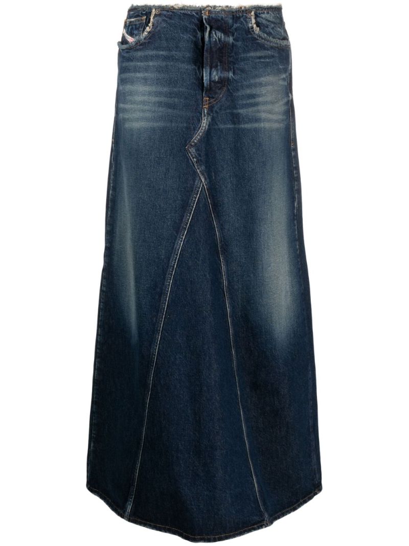 Blue De-pago-s Denim Maxi Skirt