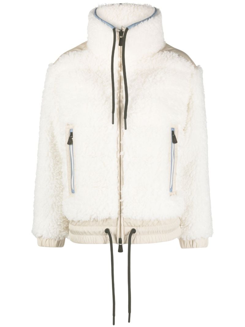 White Teddy Fleece Padded Jacket