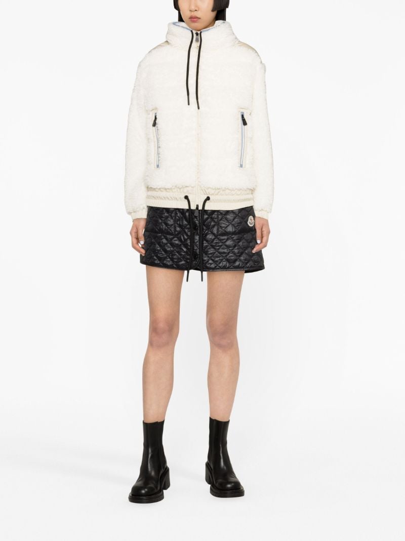 White Teddy Fleece Padded Jacket