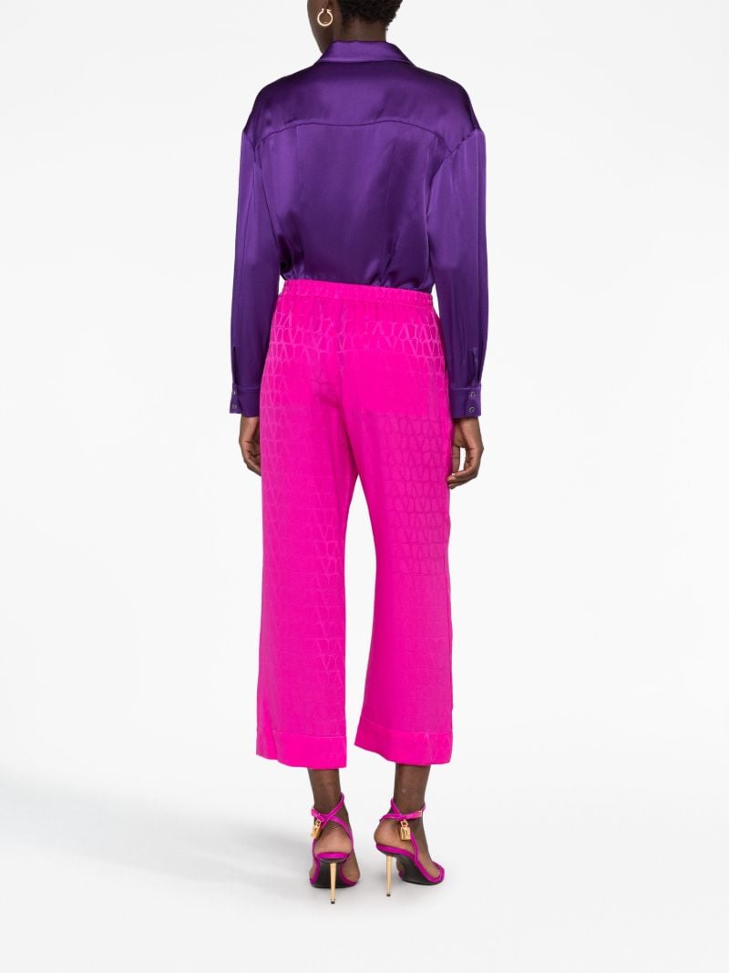 Pink Toile Iconographe Silk Trousers