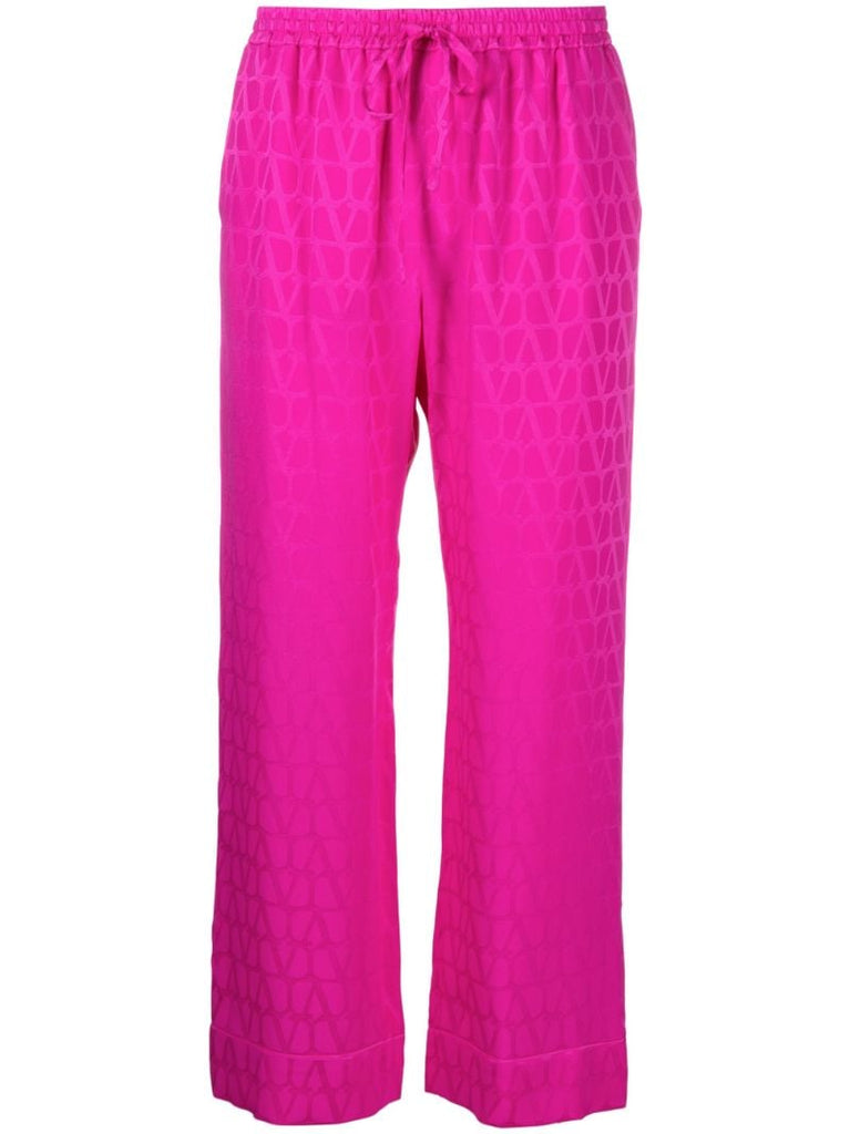 Pink Toile Iconographe Silk Trousers