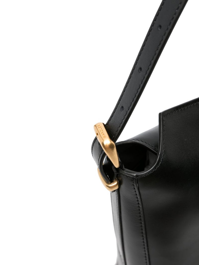 Black Marli Leather Tote Bag