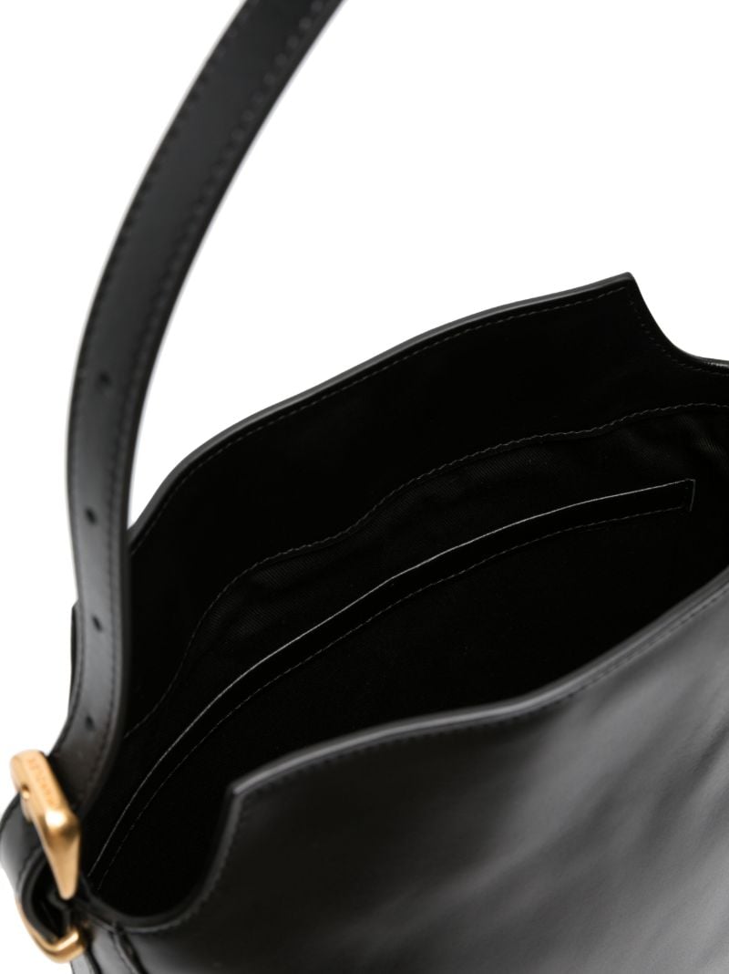Black Marli Leather Tote Bag