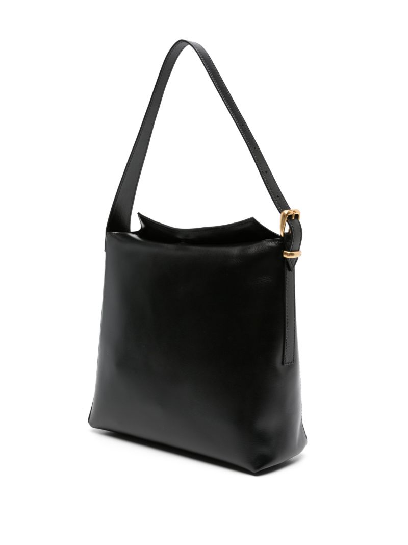 Black Marli Leather Tote Bag
