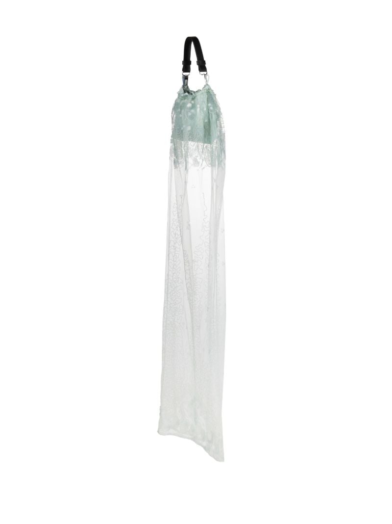 Green Agatha Sequin-embellished Tulle Shoulder Bag
