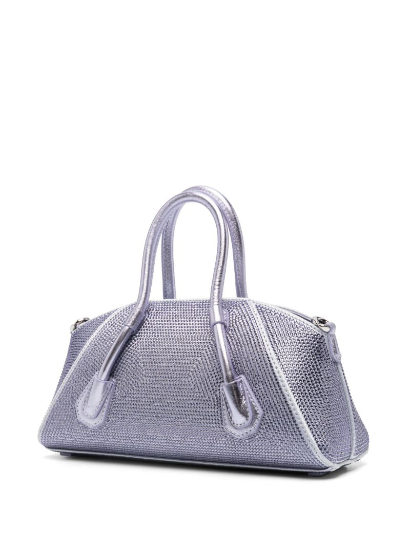 Purple Mini Antigona Stretch Top Handle Bag