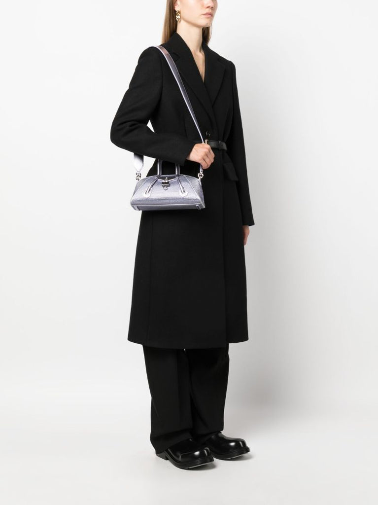 Purple Mini Antigona Stretch Top Handle Bag