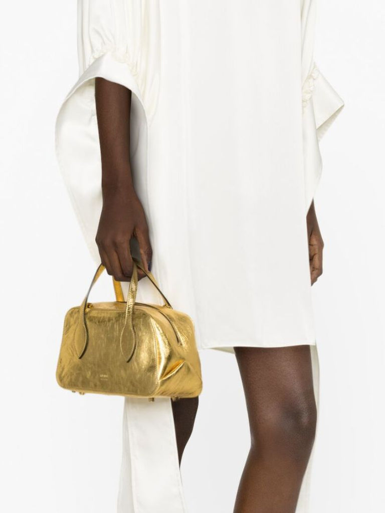 Gold Maeve Small Leather Cross Body Bag