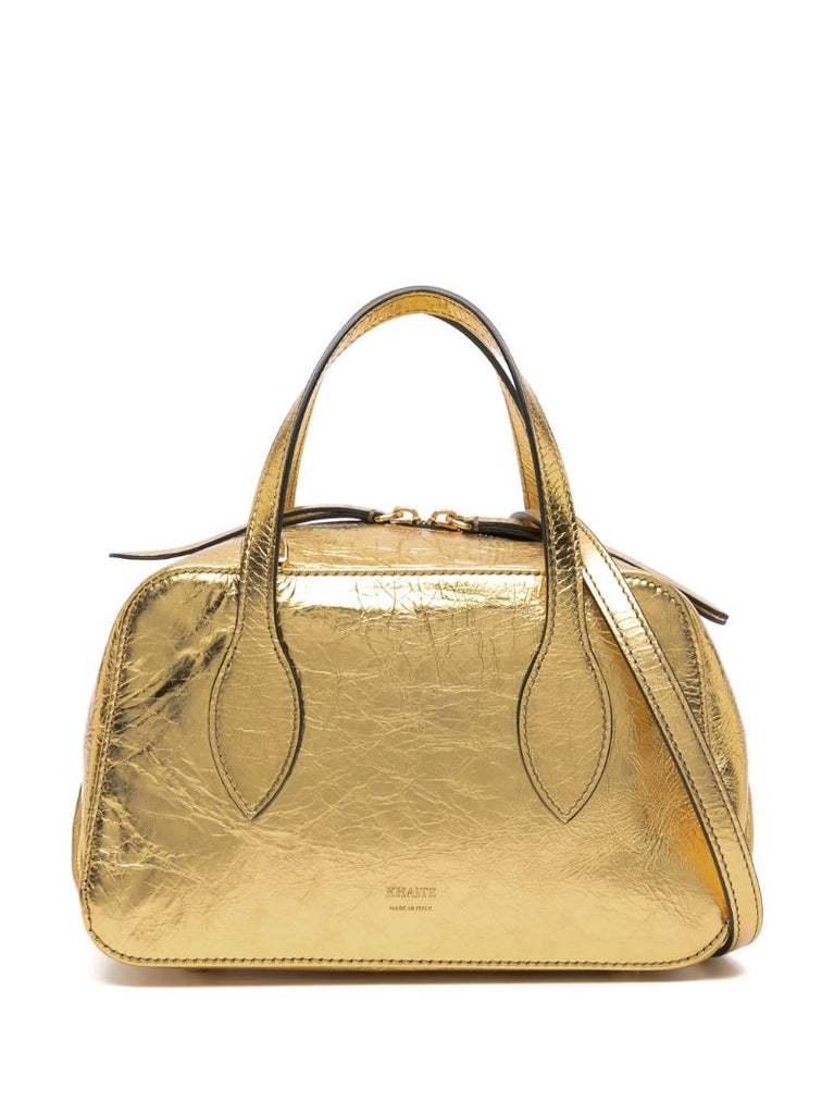 Gold Maeve Small Leather Cross Body Bag