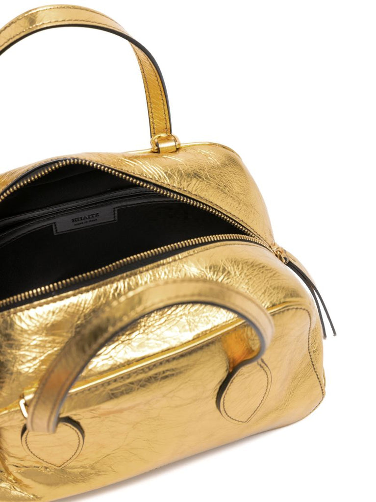 Gold Maeve Small Leather Cross Body Bag