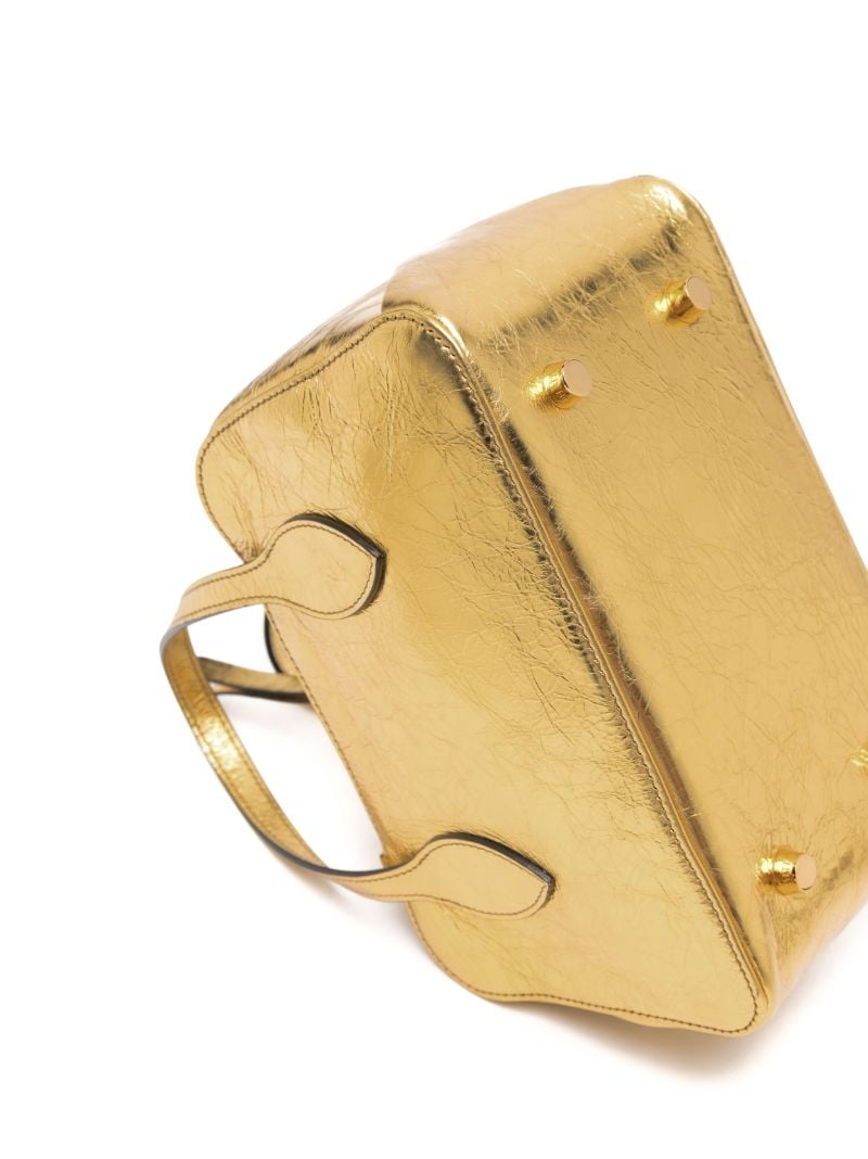 Gold Maeve Small Leather Cross Body Bag