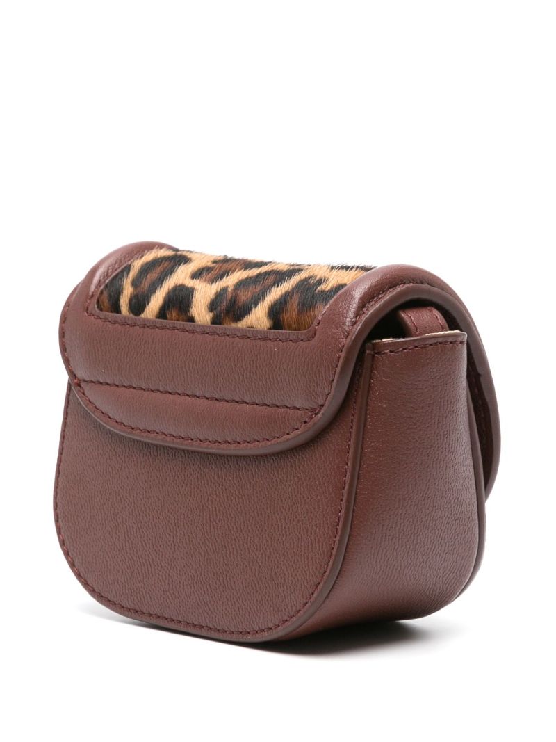 Brown Mara Leopard Cross Body Bag