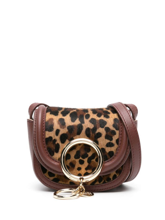 Brown Mara Leopard Cross Body Bag