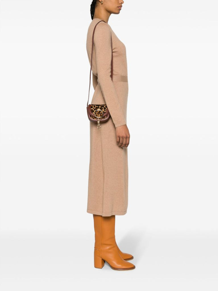 Brown Mara Leopard Cross Body Bag
