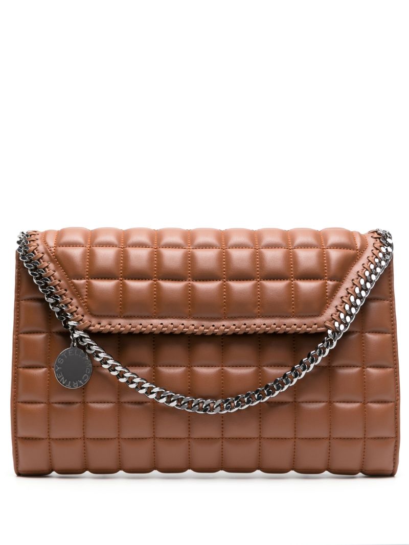 Brown Falabella Quilted Cross Body Bag